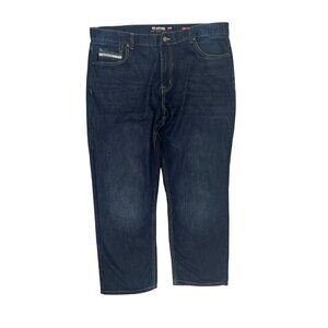 Ecko Unltd Men’s Y2K Athletic Fit Cross Stitched Logo Denim Jeans Size 42x30